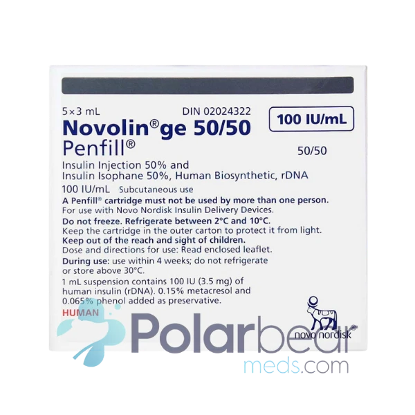 Novolin GE 50 / 50 Penfill Cartridge
